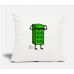 Six Pack (Green) Natural White Pillow